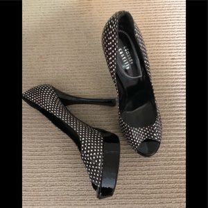 Super sexy Edmundo Castillo polka dot heals